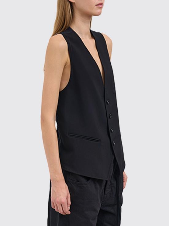 25FW 앤 드뮐미스터 베스트 B0012379FA558 099 Black - ANN DEMEULEMEESTER