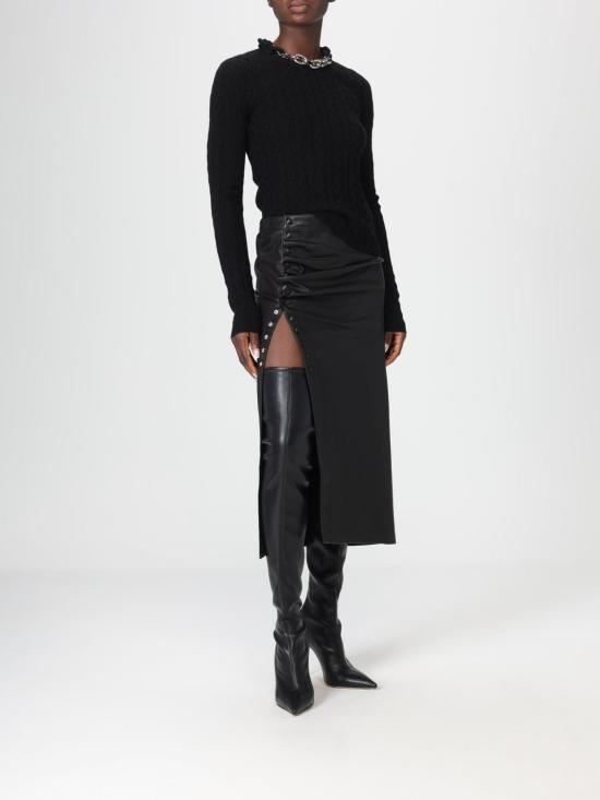 25FW 파코라반 스웨터 25AMPU049ML0320 P001 Black - PACO RABANNE