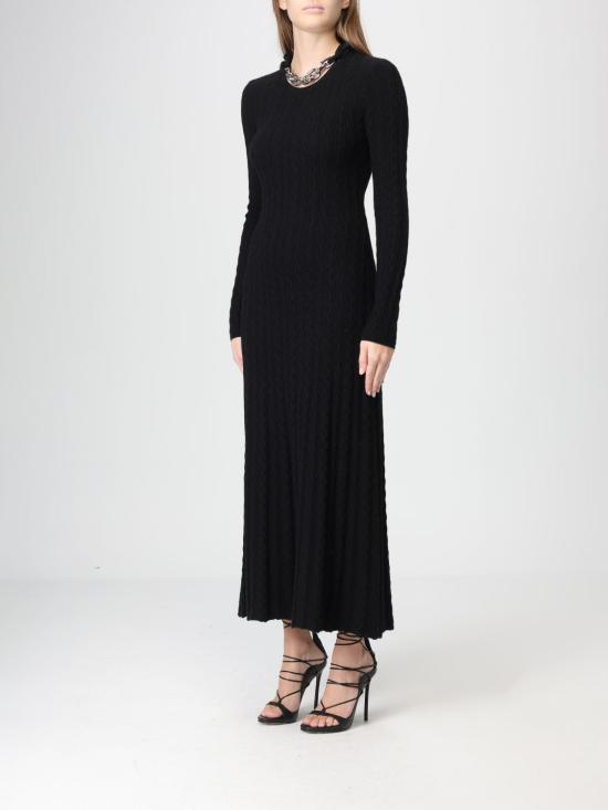 25FW 파코라반 롱 원피스 25AMRO154ML0320 P001 Black - PACO RABANNE