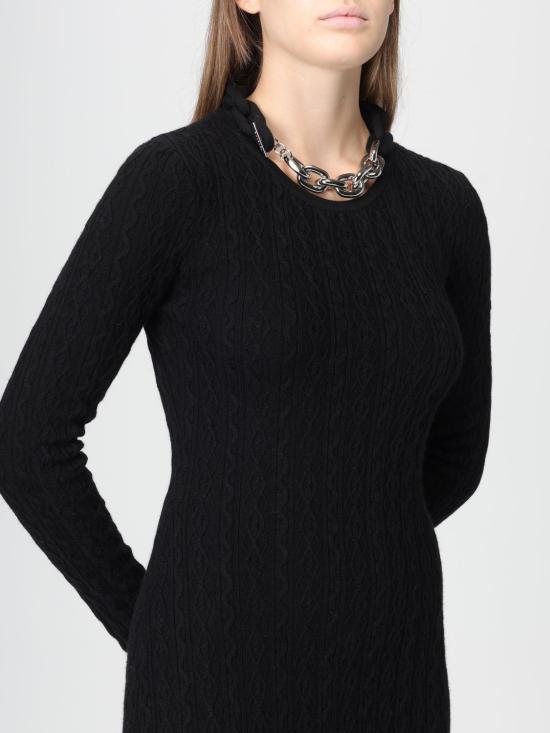 25FW 파코라반 롱 원피스 25AMRO154ML0320 P001 Black - PACO RABANNE