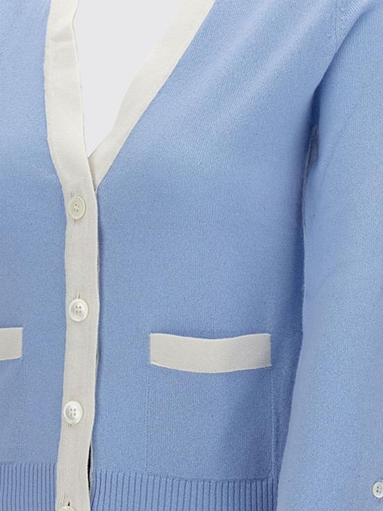 25FW 톰브라운 스웨터 FKC581AY2001 472 Gnawed Blue - THOM BROWNE