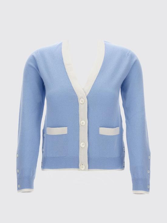 25FW 톰브라운 스웨터 FKC581AY2001 472 Gnawed Blue - THOM BROWNE