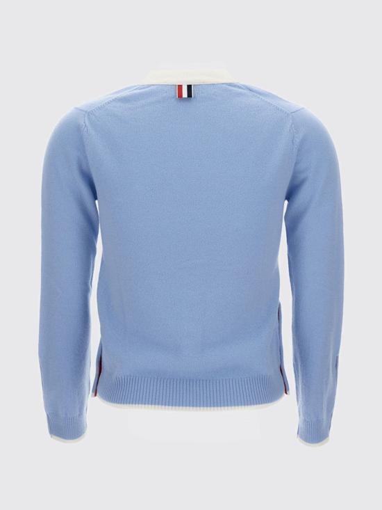 25FW 톰브라운 스웨터 FKC581AY2001 472 Gnawed Blue - THOM BROWNE