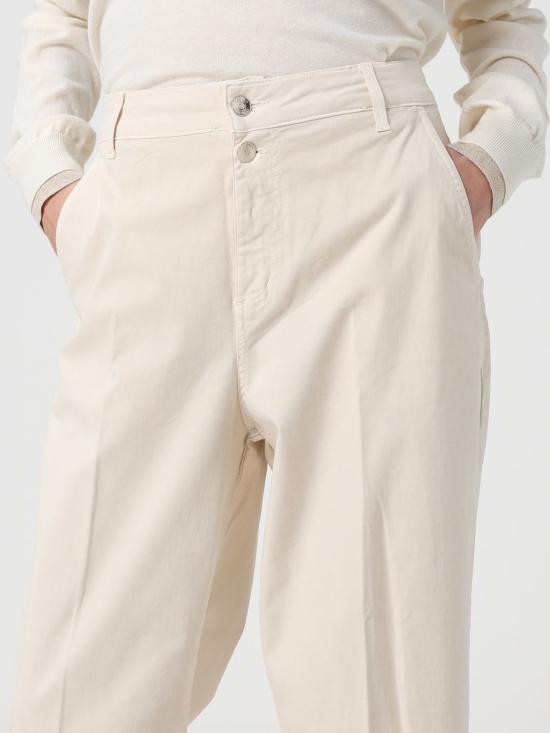 25FW 리우조 스트레이트 팬츠 MF5307T8191 20304 White - LIU JO