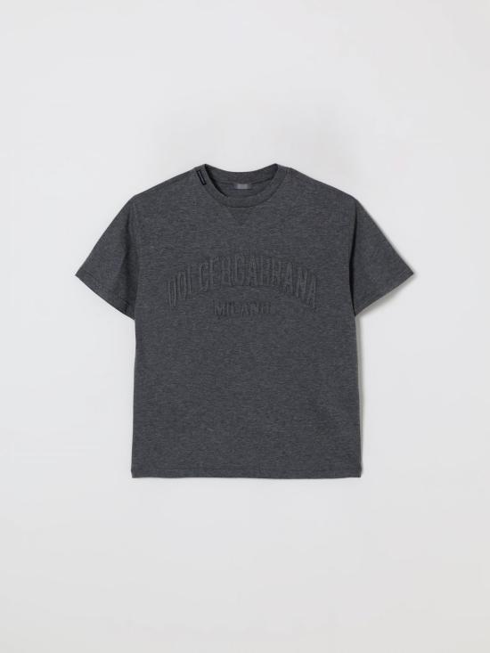 25FW [키즈] 돌체앤가바나 티셔츠 L4JTIRG7PDT S8291 Grey