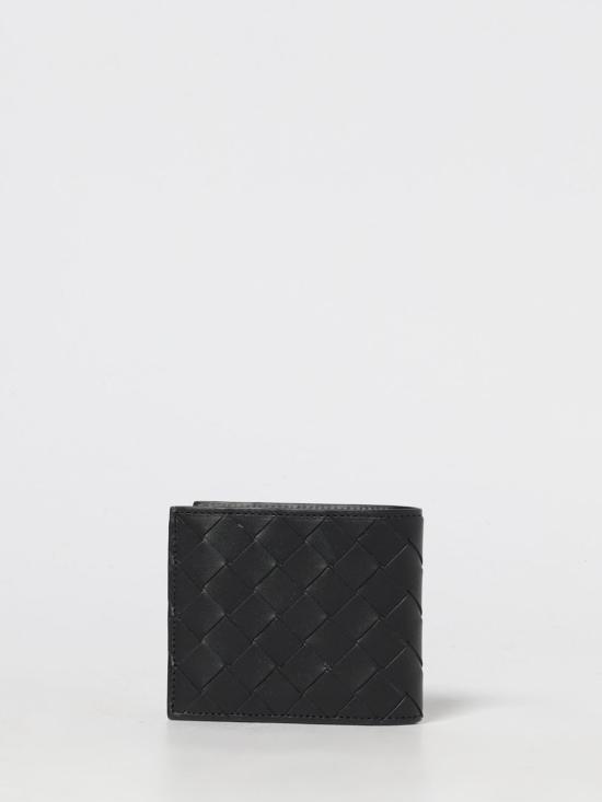 25FW 보테가베네타 인트레치아토 반지갑 743211VCPQ4 8803 Black - BOTTEGA VENETA