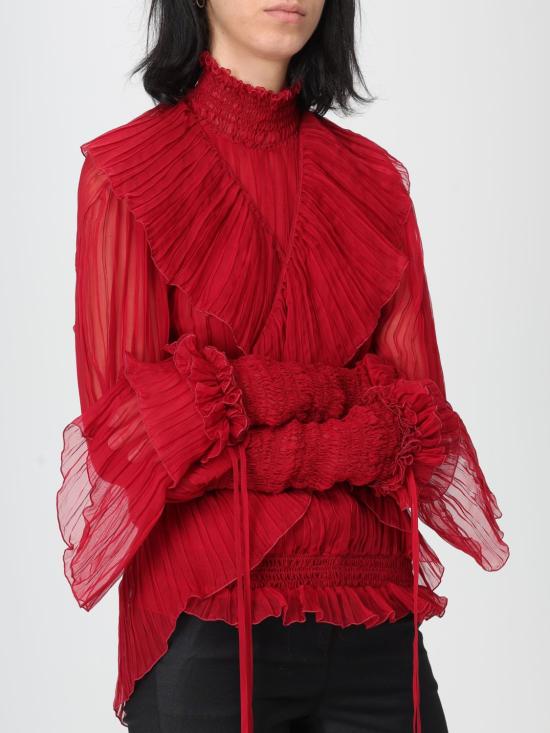 25FW 블루마린 블라우스 4C198A N0315 Red - BLUMARINE