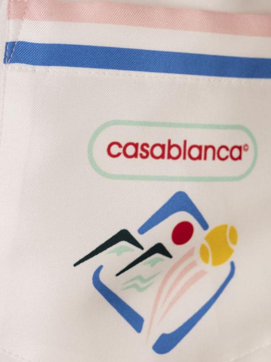 25FW 카사블랑카 숏팬츠 MPF25TR012 04 White - CASABLANCA