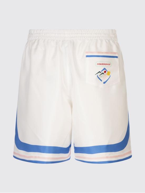 25FW 카사블랑카 숏팬츠 MPF25TR012 04 White - CASABLANCA