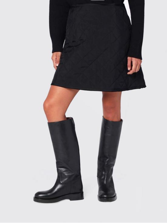 25FW 질샌더 미디 스커트 J02MA0334J65339 001 Black