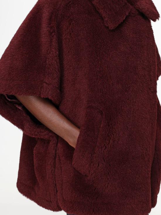 25FW 막스마라 테베 테디 케이프 2524736122600 019 Plum - MAX MARA