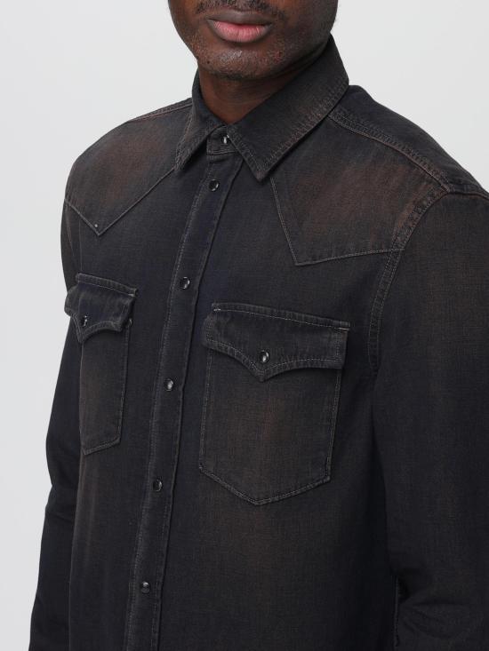 25FW 돈답 긴팔 셔츠 UC343RDF0272ULP6 800 Blue - DONDUP