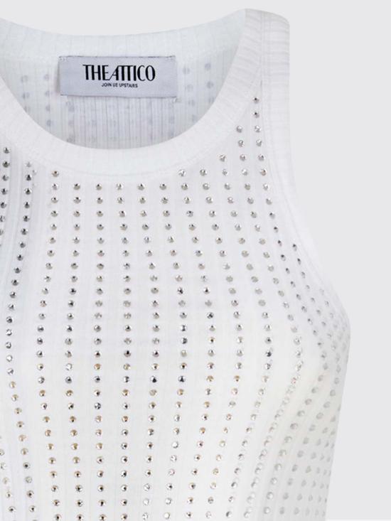 25FW 디 아티코 민소매 티셔츠 251WCN00004JJJ051TR 001 White - THE ATTICO