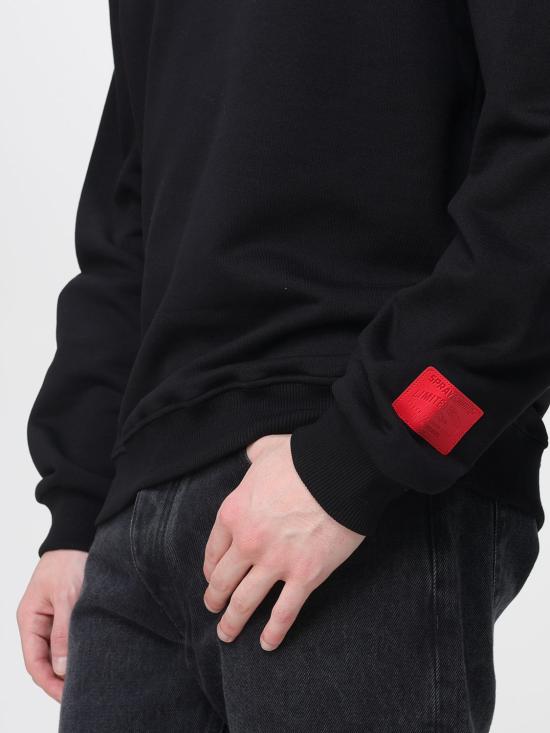 25FW 스프레이그라운드 긴팔 티셔츠 SP827G Black - SPRAYGROUND