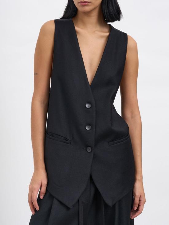 25FW 안드레아 야코브 베스트 25WDUC17 VIRGINWOOL Black - ANDREA YA'AQOV