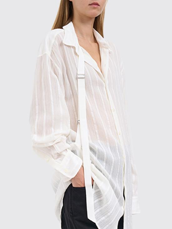 25FW 앤 드뮐미스터 셔츠 B0013139FA648 002 White - ANN DEMEULEMEESTER