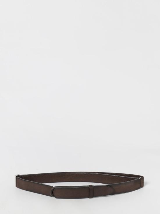 25FW 오르치아니 가죽 벨트 NB0074CHE T MORO Brown