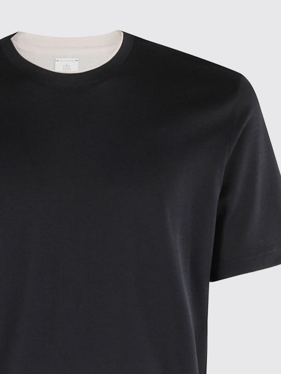 25FW 일레븐티 반팔 티셔츠 L75SHJ01TES0L301 22 Black - ELEVENTY