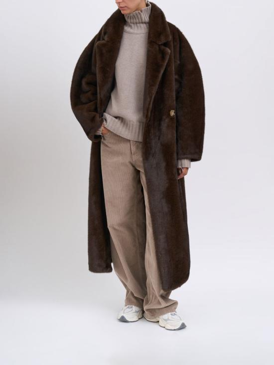 25FW 스워드 6.6.44 코트 9033EKOPECAN MARRONE Brown - SWORD 6.6.44