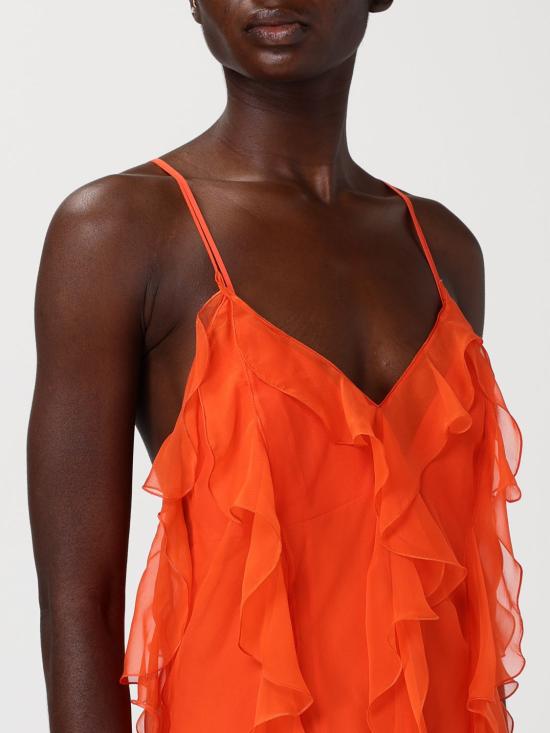 25FW 알베르타 페레티 롱 원피스 04340114 0041 Orange - ALBERTA FERRETTI
