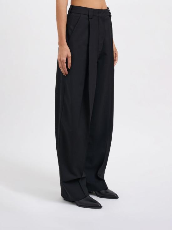 25FW 더 레이티스트 스트레이트 팬츠 TLW03116W0206ABTP T0002 Black - THE LATEST