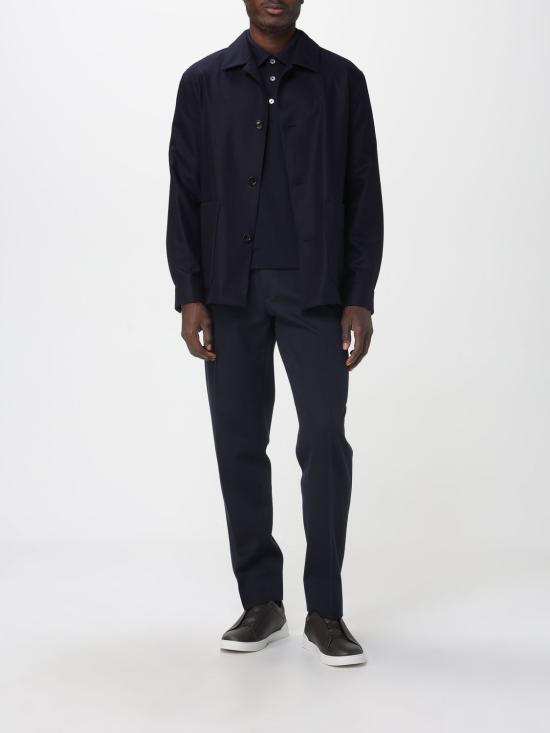 25FW 에르메네질도제냐 폴로 티셔츠 UG392A2G752B09 001 Blue - ERMENEGILDO ZEGNA