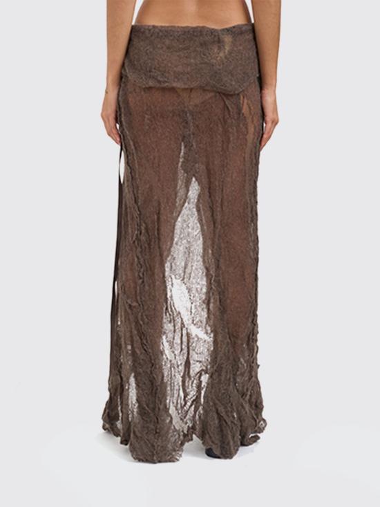 25FW 앤 드뮐미스터 롱 스커트 B0013477KN076 060 Green - ANN DEMEULEMEESTER