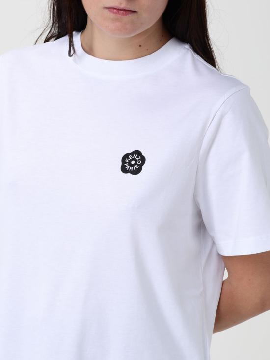 25FW 겐조 반팔 티셔츠 FF52TS5524SO 01 White - KENZO