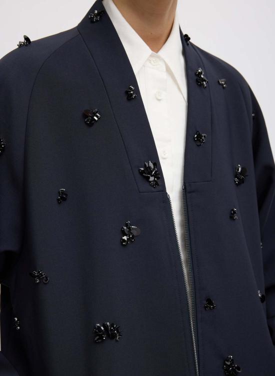  티비 봄버 자켓 트로피컬 울 봄버 - TIBI