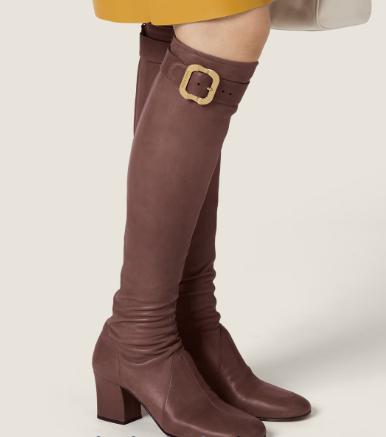 25FW 미우미우 부츠 5W548EFA065038 F0003 MORO - MIU MIU