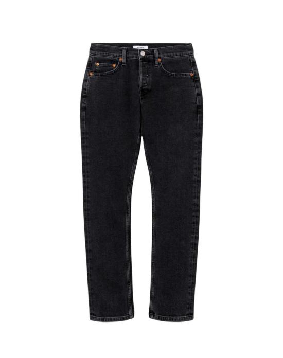  리던 데님 팬츠 슬림 시그 진 블랙 리/던