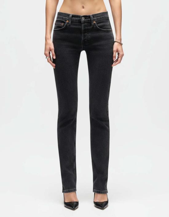  리던 데님 팬츠 슬림 시그 진 블랙 리/던 - RE/DONE