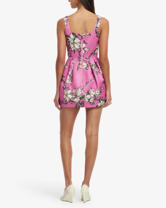  레오 린 숏 원피스 파이퍼 미니 드레스 핑크 매그놀리아 프린트 - LEO LIN