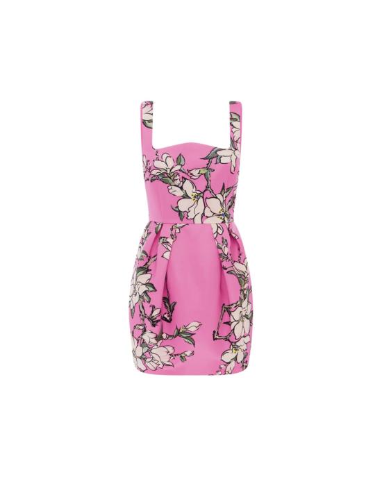  레오 린 숏 원피스 파이퍼 미니 드레스 핑크 매그놀리아 프린트