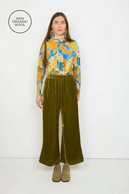  Anntian 터틀넥 앤티안 울 저지 롤 프린트 1 A 탑 - OTHER BRANDS