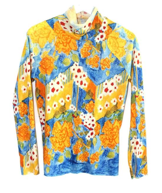  Anntian 터틀넥 앤티안 울 저지 롤 프린트 1 A 탑 - OTHER BRANDS