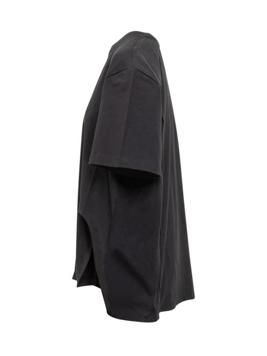 25FW 디 아티코 반팔 티셔츠 251WCT00350JJJ025AA 100 Black - THE ATTICO