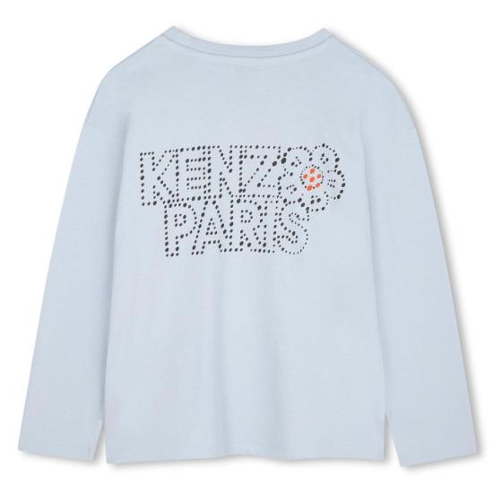 25FW [키즈] 겐조 티셔츠 K61370 77D Light Blue - KENZO