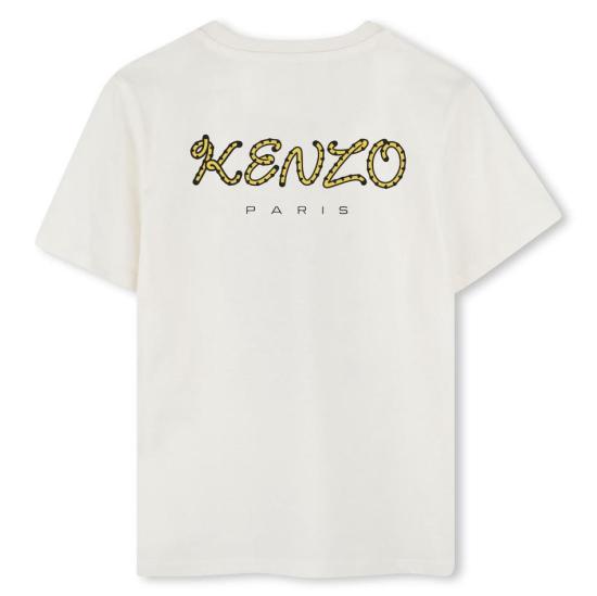25FW [키즈] 겐조 티셔츠 K61506 117 Cream - KENZO