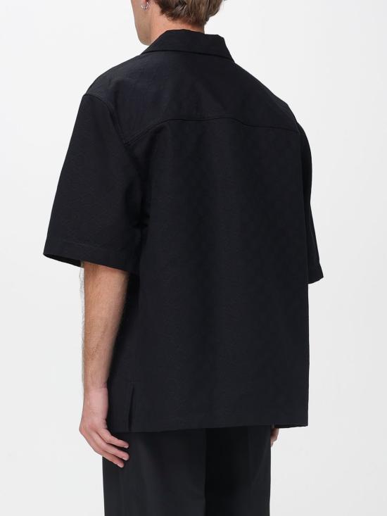 25FW 구찌 코튼 데님 자카드 셔츠 832581XDDCG 1000 Black - GUCCI