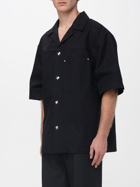 25FW 구찌 코튼 데님 자카드 셔츠 832581XDDCG 1000 Black - GUCCI