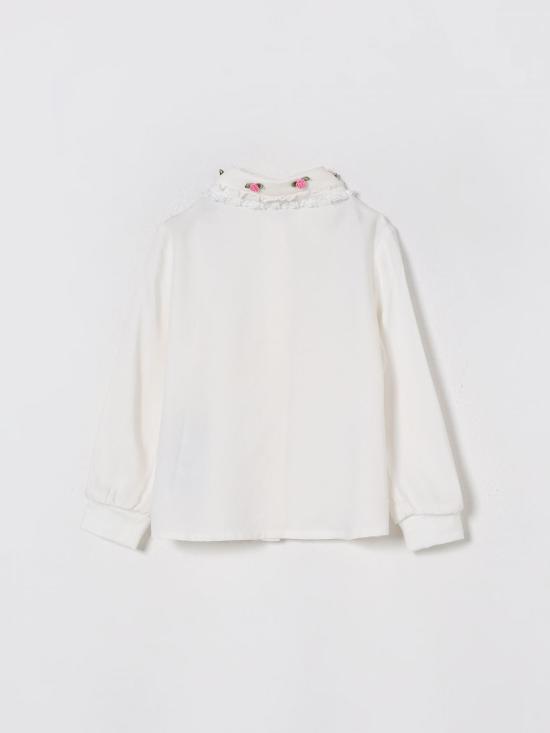 25FW [키즈] 모나리자 셔츠 11F3036103 0001 Yellow Cream - MONNALISA