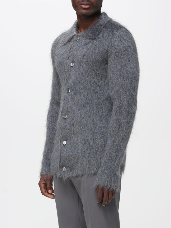 25FW 구찌 브러시드 울 모헤어 가디건 849729XKE7O 1087 Grey - GUCCI