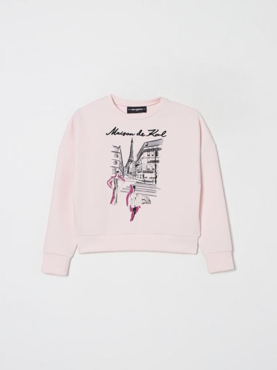 25FW [키즈] 칼라거펠트 풀오버 Z30610 47P Pink