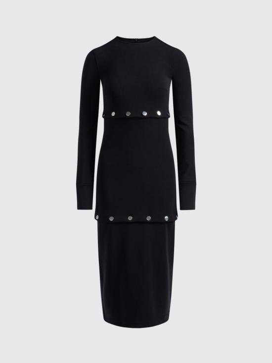25FW 스포트막스 롱 원피스 2522626102600 004 Black - SPORTMAX