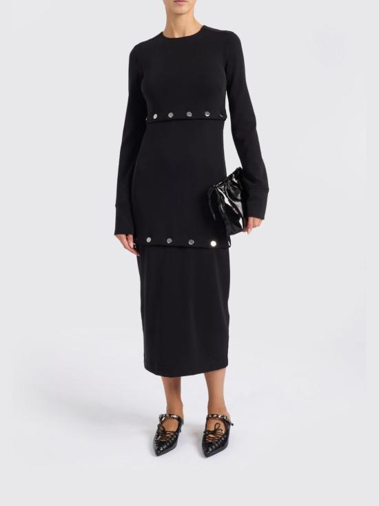 25FW 스포트막스 롱 원피스 2522626102600 004 Black - SPORTMAX