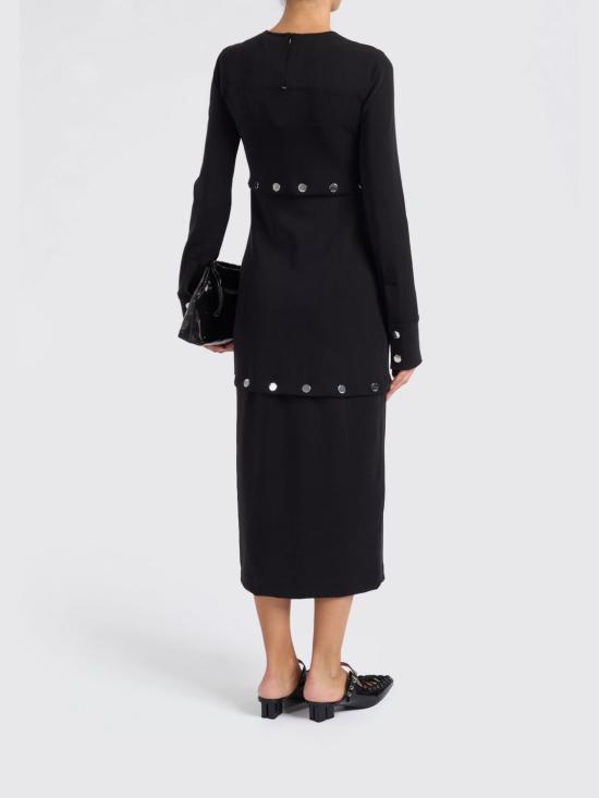 25FW 스포트막스 롱 원피스 2522626102600 004 Black - SPORTMAX