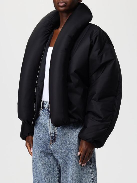 25FW 알라이아 숏패딩 AA9V1163T448B 995 Black - ALAIA