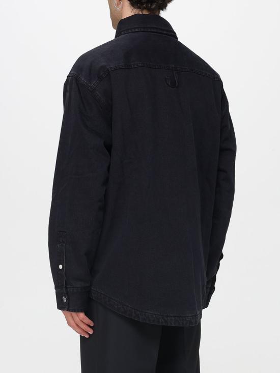 25FW 자크뮈스 긴팔 셔츠 OUM00115AD00019 990 Black - JACQUEMUS