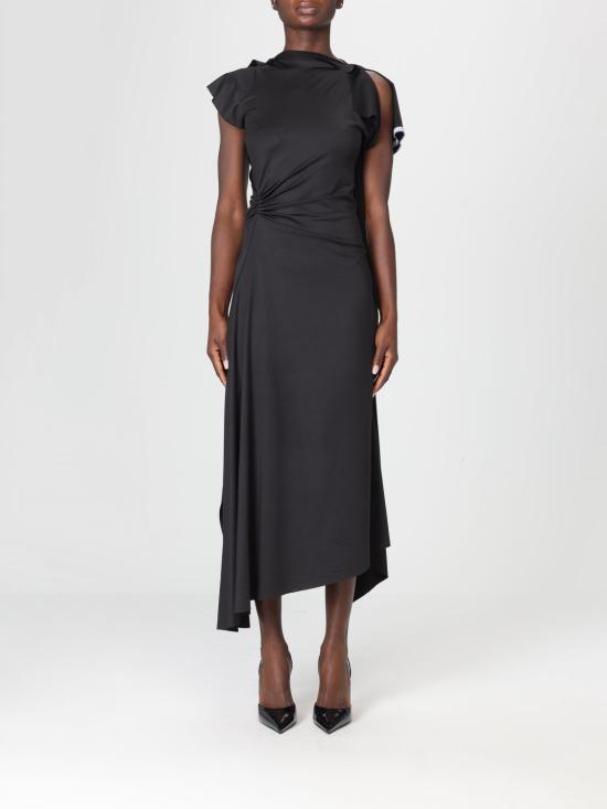 25FW 빅토리아 베컴 롱 원피스 1325JDR006471A 001 Black